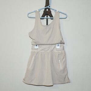 Violet Skye Cream Skort Set with RibbedTank Top, Zipper Pockets Girls Size M / 8